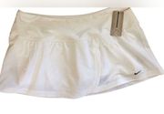 Dri-Fit White Tennis Skort Sz. L 44105 Maria Sharapova Front Pleats  NWT