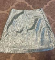 Princess Polly baisy hill mini skirt size 4 blue