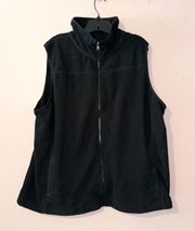 Black Fleece Sleeveless Vest Jacket Size 2X NWT!