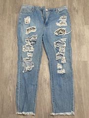 Denim Ripped Jeans