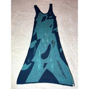 NWOT One Teaspoon DIstressed Aqua‎ Dress Size 8