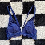 Victoria’s Secret Navy Blue Lace Bralette XS