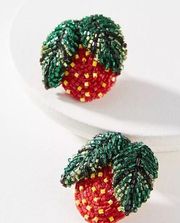 X Anthropologie Strawberry beaded Post Earrings $225