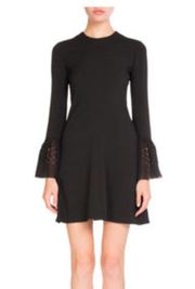 Nwot saint laurent bell sleeve sable dress