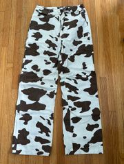 Cow Print Jeans