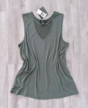 Sleeveless Open Neck Top