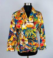 Laura Ashley Abstract Floral Blazer Jacket…