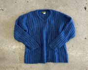 Esprit Vintage Fluffy Blue Sweater