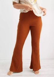 Aerie  Waffle Knit Flare Pull On Pants