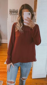 Long Sleeve Chiffon Top