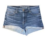 American Eagle Outfitters Women’s High Rise Blue Jean Shorts Size 8