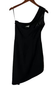 AQ/AQ Revolve Black Asymmetric Candice Mini Dress Women’s Size 6 New NWT