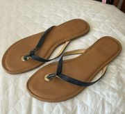 Navy Banana Republic Flip Flops