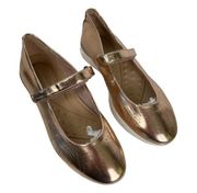 EASY Spirit Crane3 Mary Jane Style Ballet Flats Rose Gold Metallic NWOT Size 7