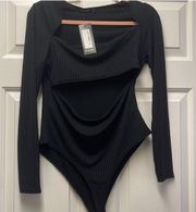 NWT  black cut out bodysuit