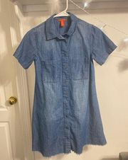 Chelsea and Violet Denim Button Down Boho Dress