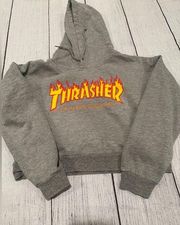 Thrasher Cropped Hoodie