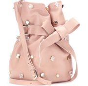Jimmy Choo Eve Studded Blush Leather Crossbody Shoulder Bag (JCXX510)