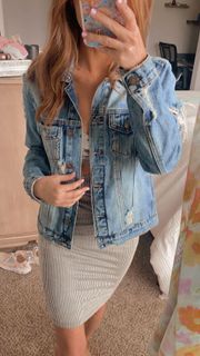 Distressed Denim Jacket