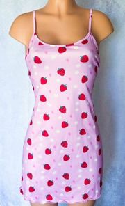 Pink, Strawberries, Spring, Pajama Gown