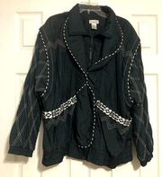 Lavon By‎ cheerful Corp vintage track jacket zip up patterned women’s XL