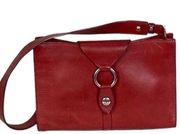 DOONEY AND BOURKE Vintage red leather purse with silver hardware. VGUC