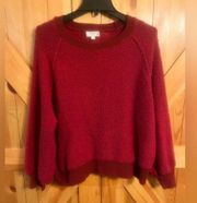 UMGEE~Red Oversized Pullover Sweater Medium