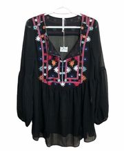 ✨2xHP✨Monoreno “Hippie Chic” Embroidered Top✨