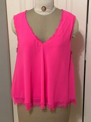 Hot Pink Swing Tank Top