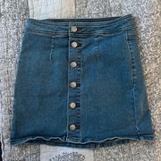 Nordstrom Denim Jean Mini Skirt