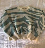 Preppy Green Sweater Cropped