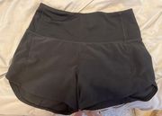 Black Speed Up Shorts