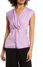 Twist Front Top Lavender Women's Size XL NWT