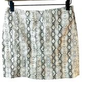 Vestique Faux Leather Snake Print Mini Skirt size S