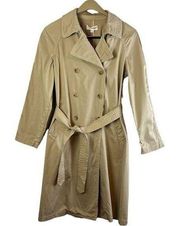 Nili Lotan Oliver Trench Coat khaki size M