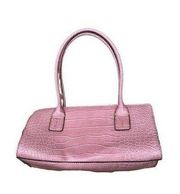 Tommy Hilfiger Alligator Print Baguette Dust pink Handbag