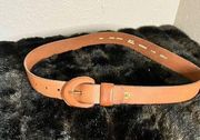 Fossil Women's Belt Brown Genuine Leather Size Large