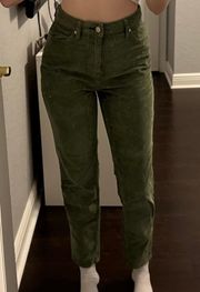 Green Corduroy  Jeans