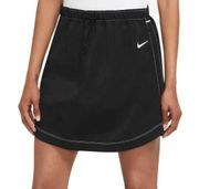 XL Ladies High Rise Nylon Swoosh Skirt Black NWT