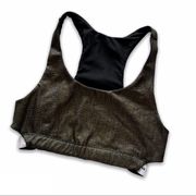 Koral | Gold & Black Racerback Sports Bra XS