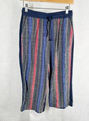 Lemlem Rita Culottes Navy Stripe Size Small