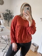 Umgee long sleeve babydoll top