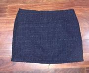 Monteau Blue tweed mini skirt