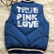 15. Victoria Secret PINK True Pink Love Blue Vest