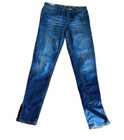 GF FERRE VERY BRIT Straight Leg Ankle Zipper Jeans, Italian Jeans, EU Si…