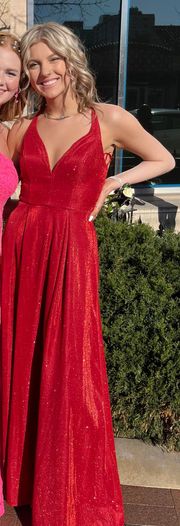  Sparkly Red Prom Dress