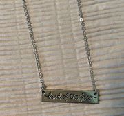 NWT  silver “land of the free” necklace with signature earrings