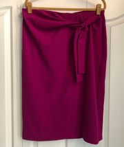 elegant berry faux sash skirt 14