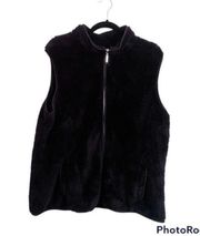 black sherpa vest  Size XXL