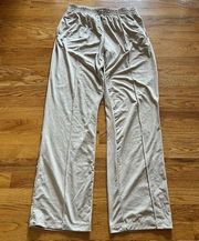 Heroine Sport Pants Women M Cream Lounge Soft wide‎ legs EUC casual